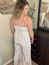 Load image into Gallery viewer, Front Tie Cropped Jumpsuit