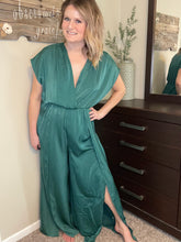Load image into Gallery viewer, Satin Slit Jumpsuit