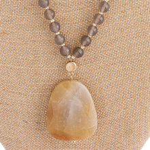Load image into Gallery viewer, Natural Stone Pendant Necklace
