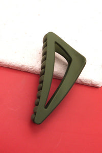 Matte Off-Triangle Hair Claw Clips- Sage