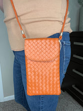 Load image into Gallery viewer, Leather Woven Crossbody Bag