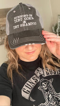 Load image into Gallery viewer, Running on Diet Coke &amp; Dry Shampoo Embroidered Trucker Hat