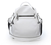 Load image into Gallery viewer, Jenn Convertible Vegan Leather Backpack- White