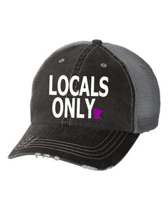 Locals Only Embroidered Trucker Hat