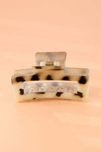 Cream Tort Claw Hair Clip