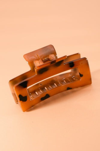 Brown Tort Claw Hair Clip