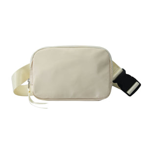 Nylon Belt Bag- Cream